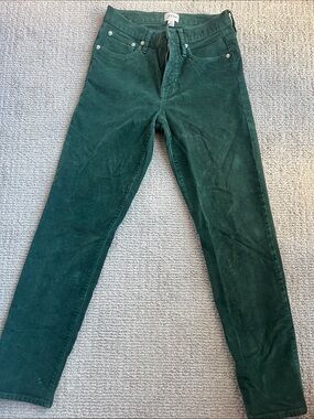 J. Crew Forest Green Straight Leg Pants